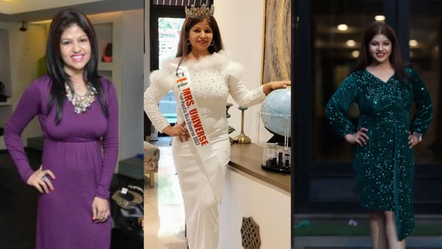 Giảm 15 kg trong 6 tháng rồi lên ngôi á hậu quý bà