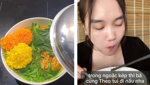 Ăn cúc vạn thọ có tốt cho sức khoẻ không mà lại trộn với mì tôm?