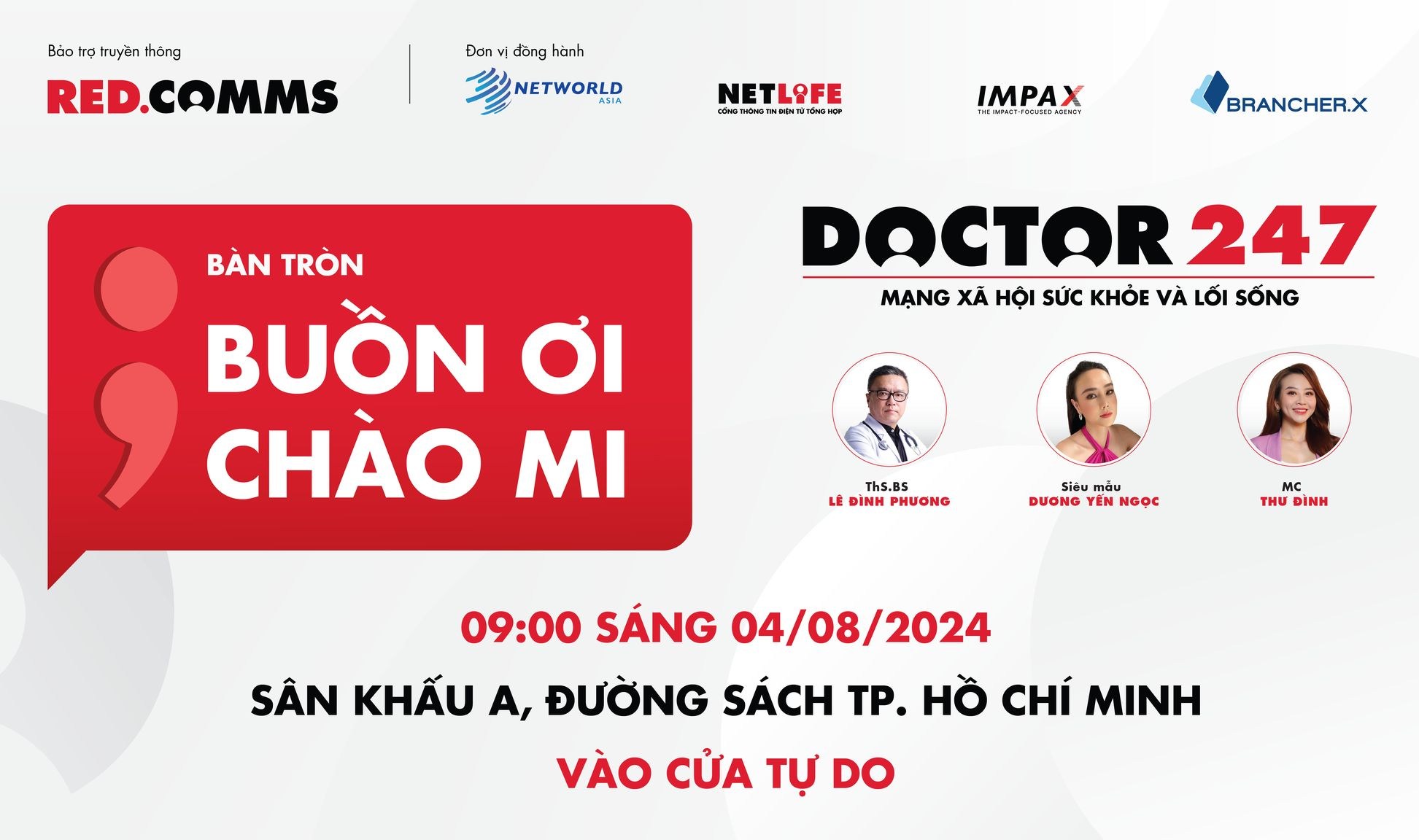 Mời các bạn tham dự buổi giao lưu ‘Buồn ơi chào mi’ tại Đường sách TPHCM ngày 4/8