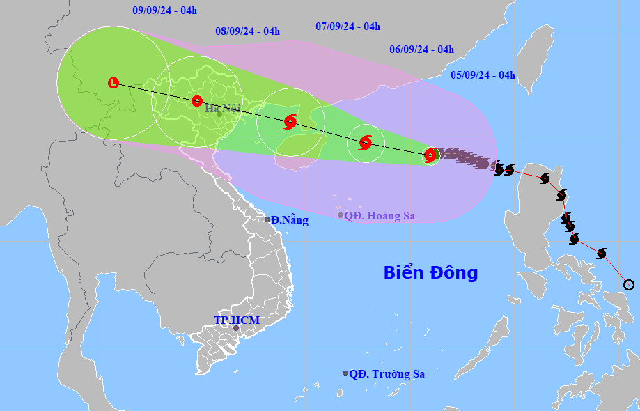 Hơn 425.000 chiến sĩ, 4.000 lượt tàu thuyền, máy bay sẵn sàng ứng phó bão số 3