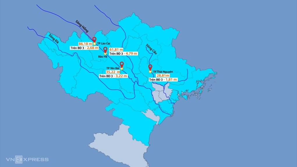 Hà Nội vừa phát lệnh báo động lũ cấp một trên sông Hồng